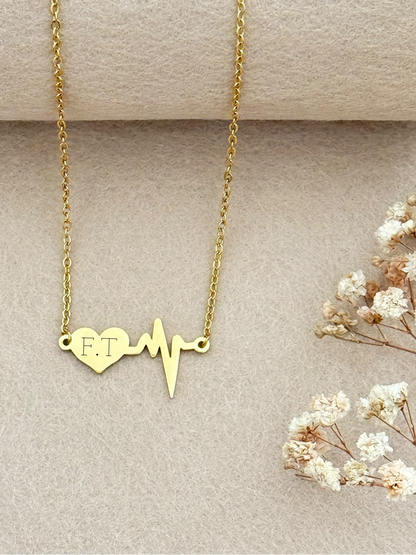 Halsketting Lily met initialen