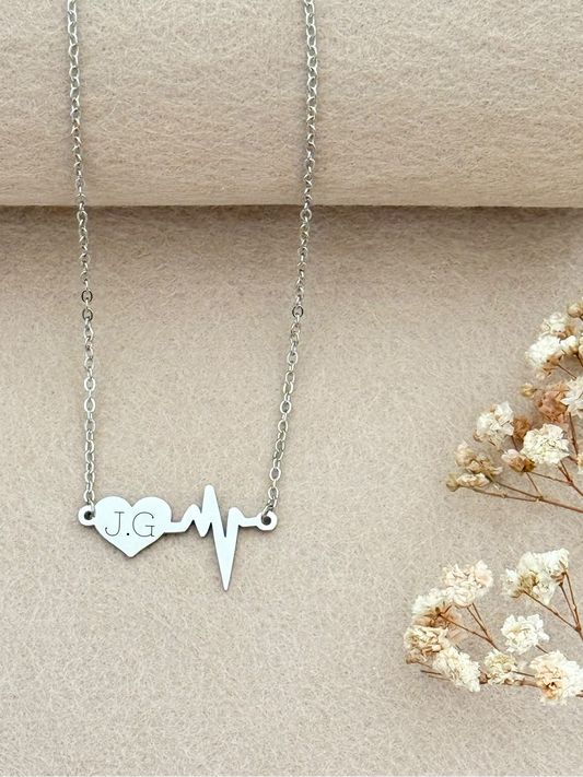 Halsketting Lily met initialen