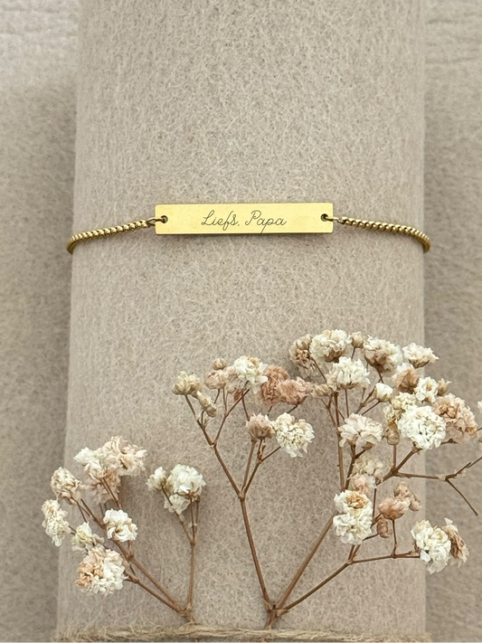 Armband Esmee in eigen handschrift