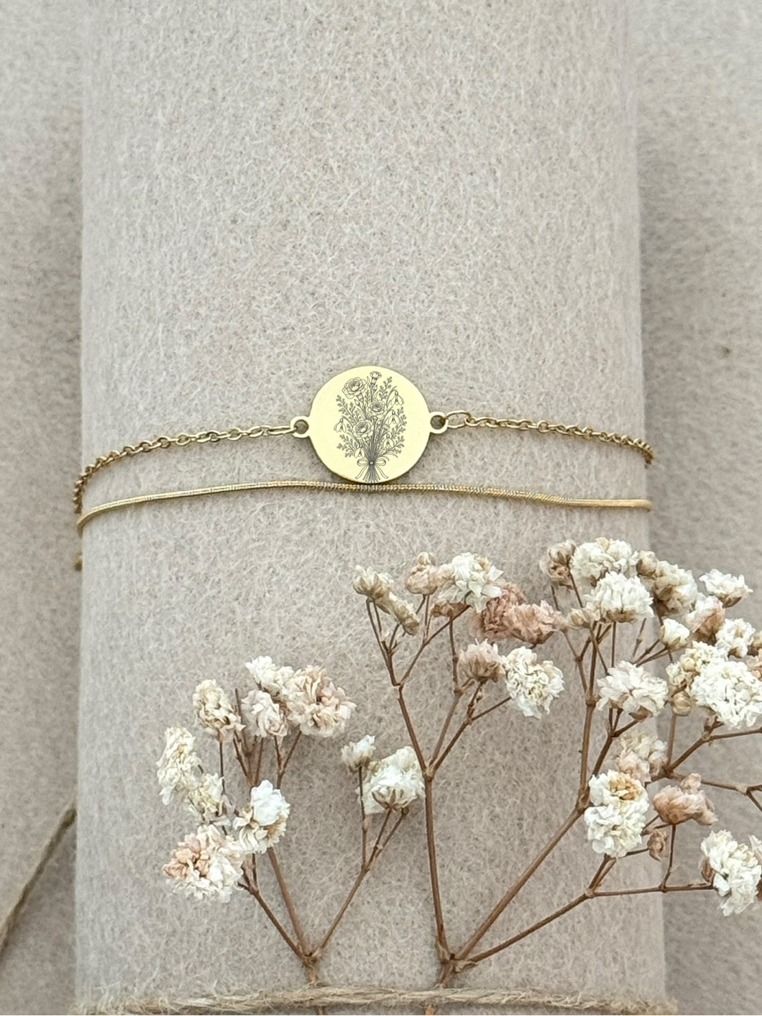 Armband Jolie met geboortebloem
