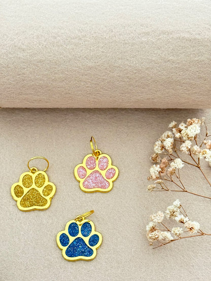 Huisdierpenning Ona met glitter