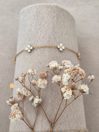 Armband met bloemetjes